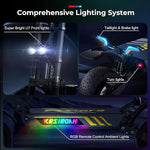 Lade das Bild in den Galerie-Viewer, Krsiroah GT3 Trottinette électrique pour adultes à 80 km/h avec moteur de 6000 W