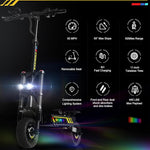 Lade das Bild in den Galerie-Viewer, Krsiroah GT3 Trottinette électrique pour adultes à 80 km/h avec moteur de 6000 W