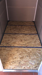 Lade das Bild in den Galerie-Viewer, Anbau-Gartenhaus aus beigem Harz, 3,55 m², inkl. Fundament-Kit - JOBU
