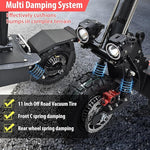 Lade das Bild in den Galerie-Viewer, Elektroroller für Erwachsene, 5600 W Doppelmotor Reichweite 80 km, Elektroroller für Erwachsene 80 km/h
