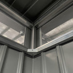 Lade das Bild in den Galerie-Viewer, Gartenhaus aus galvanisiertem Stahl Kosto 6,76 m² + Verankerungsset - X-Métal
