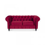 Lade das Bild in den Galerie-Viewer, Chesterfield-Sofa aus Samt, 2 Plätze, Modell Altesse
