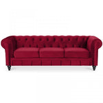 Lade das Bild in den Galerie-Viewer, Chesterfield-Sofa aus Samt, 3 Plätze, Modell Altesse
