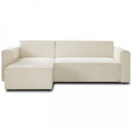 Lade das Bild in den Galerie-Viewer, Umkehrbares Ecksofa mit Schlaffunktion Lorenzo aus Rippensamt
