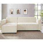 Lade das Bild in den Galerie-Viewer, Umkehrbares Ecksofa mit Schlaffunktion Lorenzo aus Rippensamt
