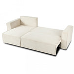 Lade das Bild in den Galerie-Viewer, Umkehrbares Ecksofa mit Schlaffunktion Lorenzo aus Rippensamt
