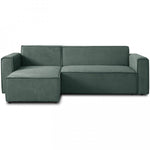 Lade das Bild in den Galerie-Viewer, Umkehrbares Ecksofa mit Schlaffunktion Lorenzo aus Rippensamt
