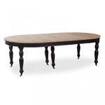 Lade das Bild in den Galerie-Viewer, Ausziehbarer Esstisch aus Massivholz LAVANDOU Schwarz
