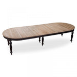 Lade das Bild in den Galerie-Viewer, Ausziehbarer Esstisch aus Massivholz LAVANDOU Schwarz
